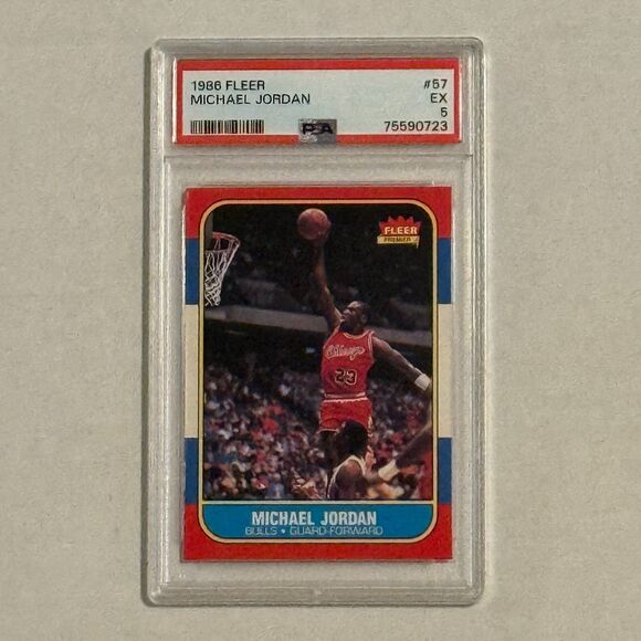 1986-87 FLEER BASKETBALL COMPLETE SET 1-132 11 stickers PSA Jordan Barkley Magic - Picture 5 of 16